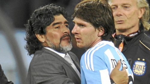 Argentiina presidentti ajattelee Messi kuin Maradona paremmin