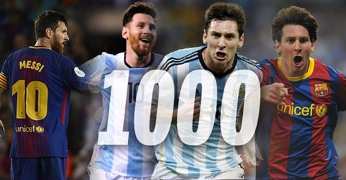 Messi on voittanut 1000 maalia jalkapallomaailmassa